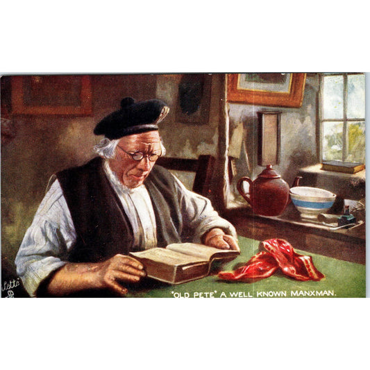 Old Pete a Well Known Maxman Raphael Tuck Oilette Original Postcard TK1-P13