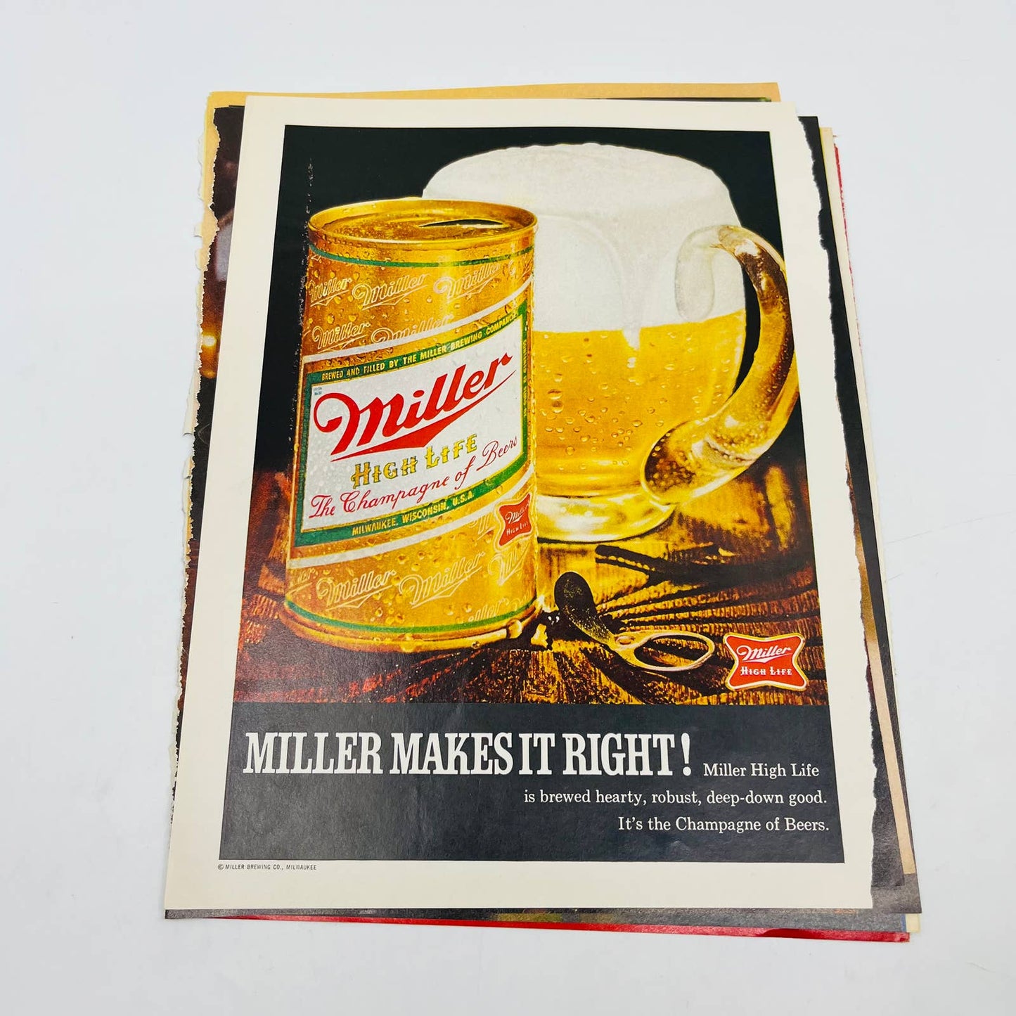 1970s Lot of 7 Beer Ads Miller Milano MICHELOB Bud Natural Light 8x11” C13-2