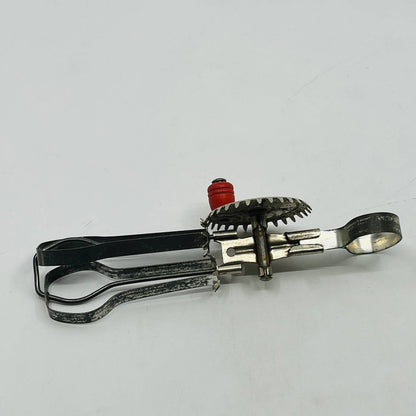 Vintage Toy Betty Taplin Egg Beater USA Mixer WORKS Red Wood Handle 5.5” TB6-2