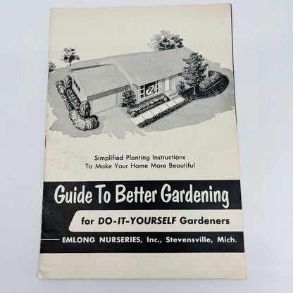 1950s Emlong Nurseries Stevensville MI Guide to Better Gardening Booklet BA4