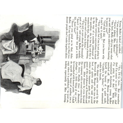 c1920 Harper's Print - The Principals in Her Comedy Sitting in Silence SF3-1