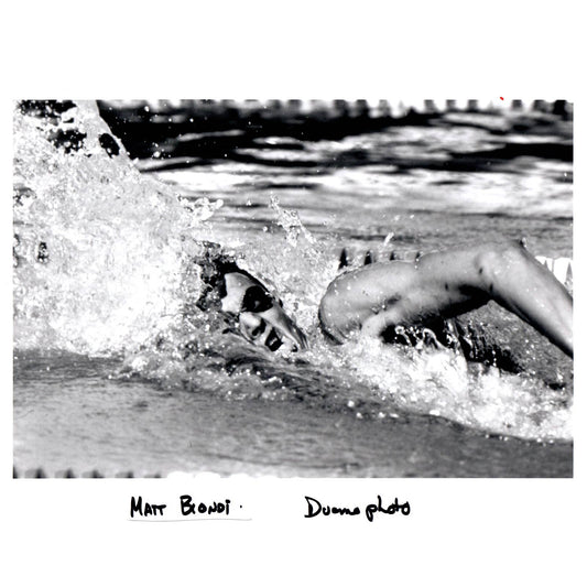 1988 Press Photo Olympic Swimmer Matt Biondi Freestyle 8x10" AD3