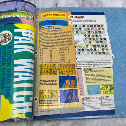 c1989 Binder of Clipped NES Maps and Articles From Nintendo Power Magazine TJ6-1