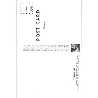 Young Boy - Morris Katz 1970s - Original Postcard TJ9-P1