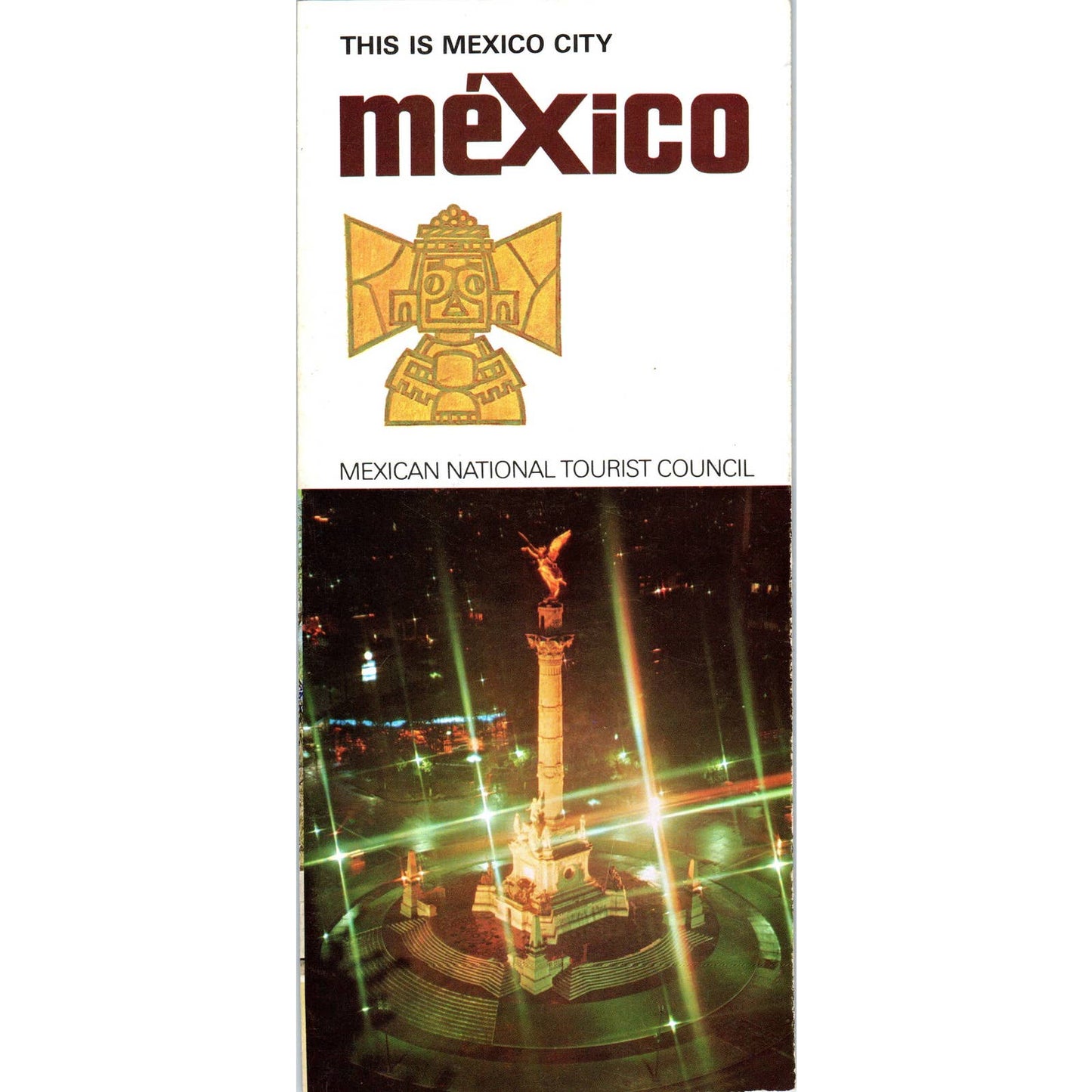 1960s This is Mexico City, Mexico Tourist Fold Out Brochure SF3