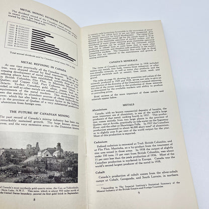 New York World's Fair 1939, A Glimpse of Canada's Mineral Industry Brochure H4-6