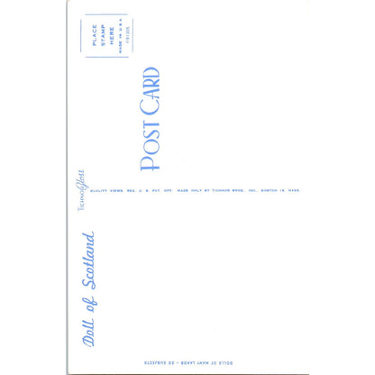 Doll of Scotland - Dolls of Many Lands Series Original Postcard PB4
