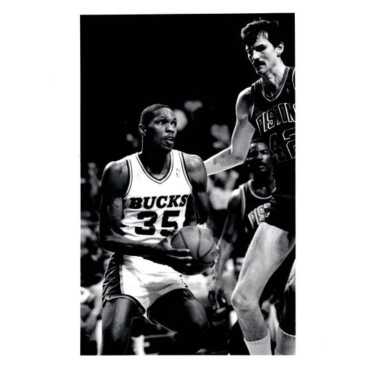 1987 Press Photo Basketball NBA Milwaukee Bucks Jerry Reynolds 8x10" AD3