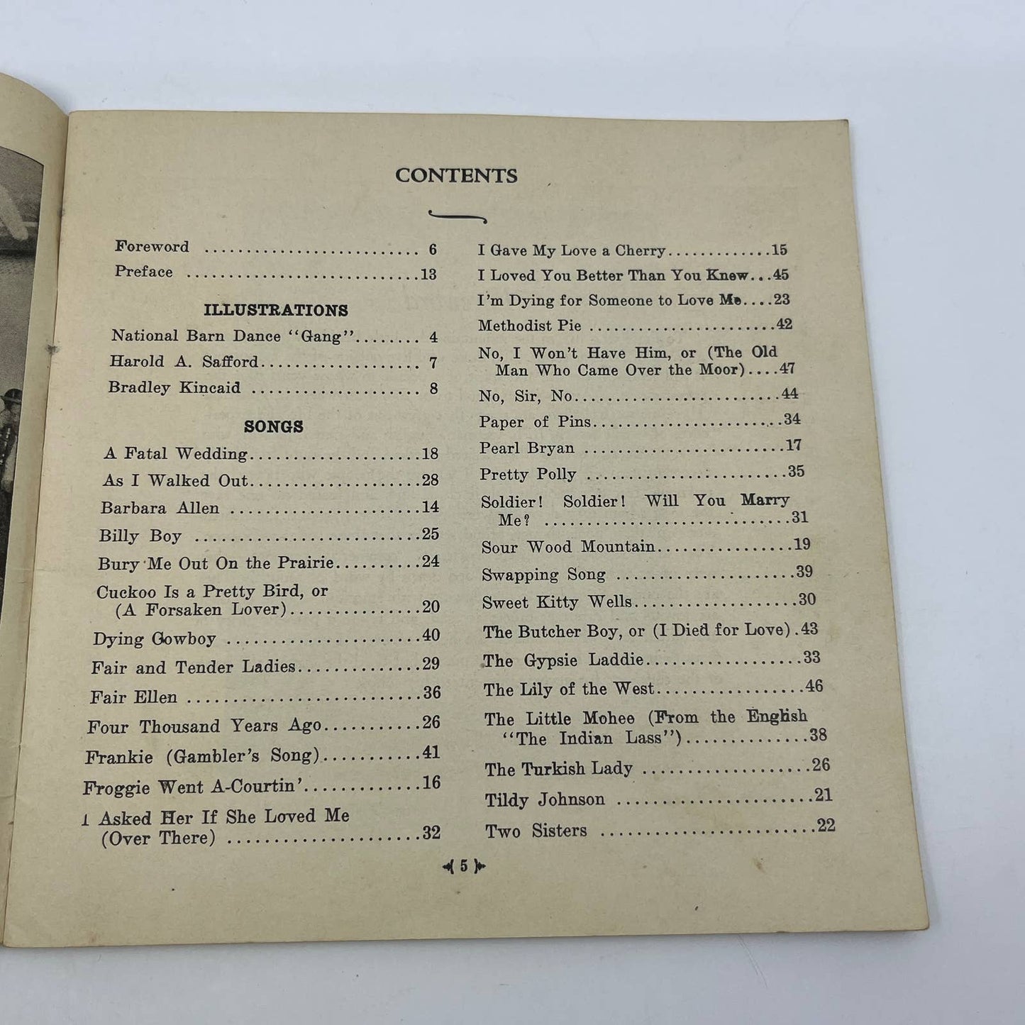 1928 My Favorite Mountain Ballads & Old-Time Song WLS Prairie Farmer Station TG6