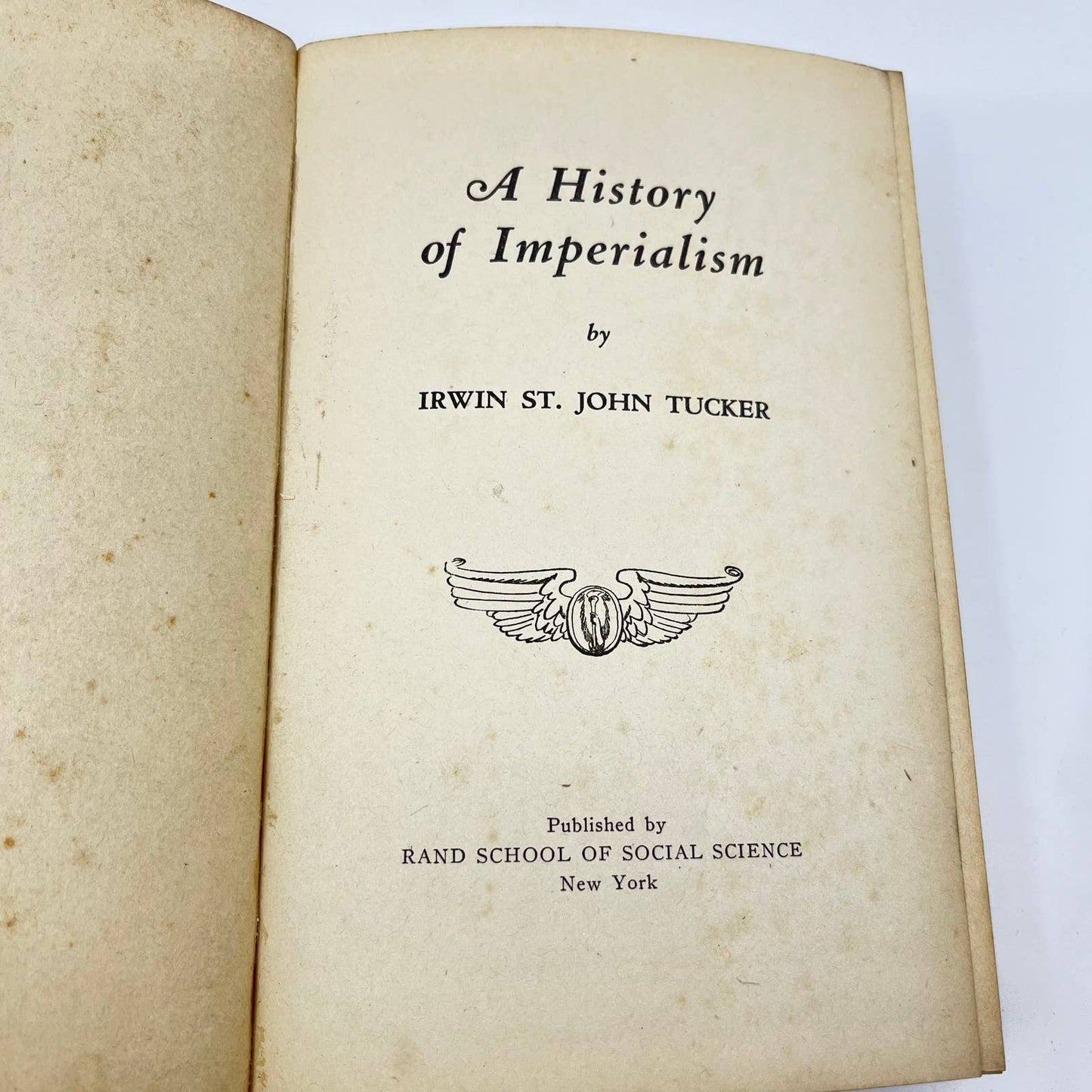 1920 History of Imperialism Irwin St John Tucker Hardcover TF1