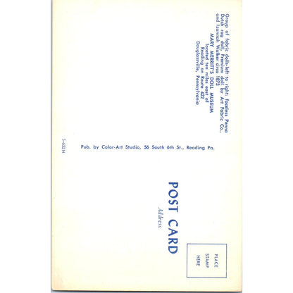 Group of Fabric Dolls Mary Merritt's Doll Museum Douglassville Postcard PB5