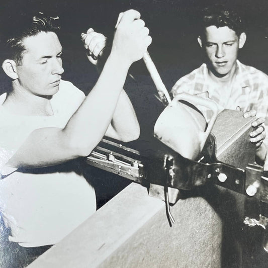 1940s Assembly Line Manufacturing Photo Boys Working Chicago IL AA7-30