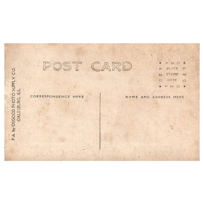 Crescent Lake Alpha Illinois c1910 - Original Postcard RPPC TJ8-4