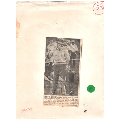 1974 Press Photo Golf LPGA Championship Sandra Haynie 8x10" AD2