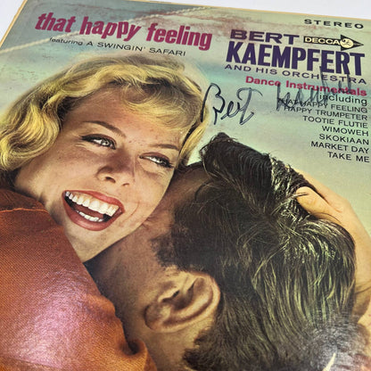 Bert Kaempert That Happy Feeling Record Autographed Signed Authenticated TH3