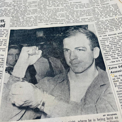 VTG Kennedy Assassination Newspaper November 23 1963 Lancaster New Era PA BA2