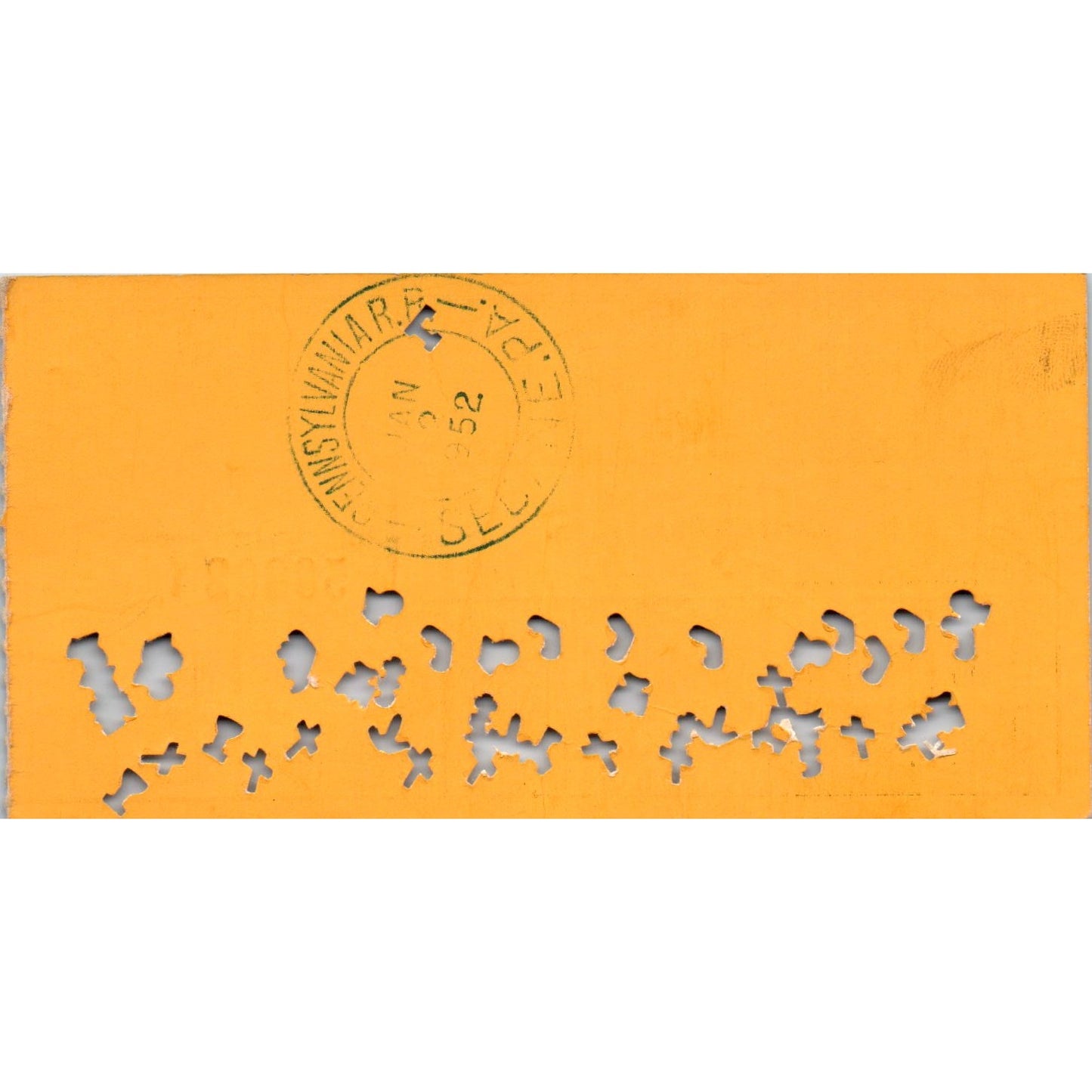 1952 Pennsylvania Railroad Company Restricted Monthly Ticket AK3-M41