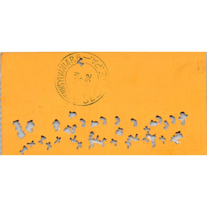 1952 Pennsylvania Railroad Company Restricted Monthly Ticket AK3-M41