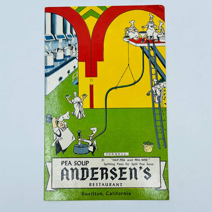 c1960 Andersen’s Restaurant U.S. 101 Buellton CA Pea Soup Hap-Pee Pee-Wee PA2