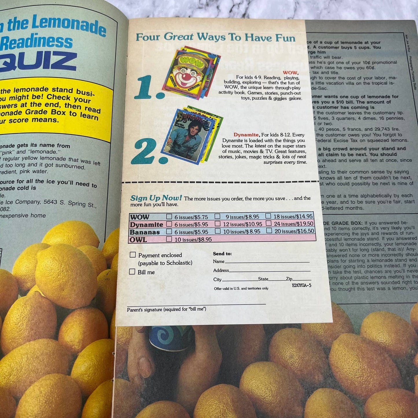 Dynamite Magazine - A Close Encounter With ET - July 1982 Volume 6 #1 TJ4