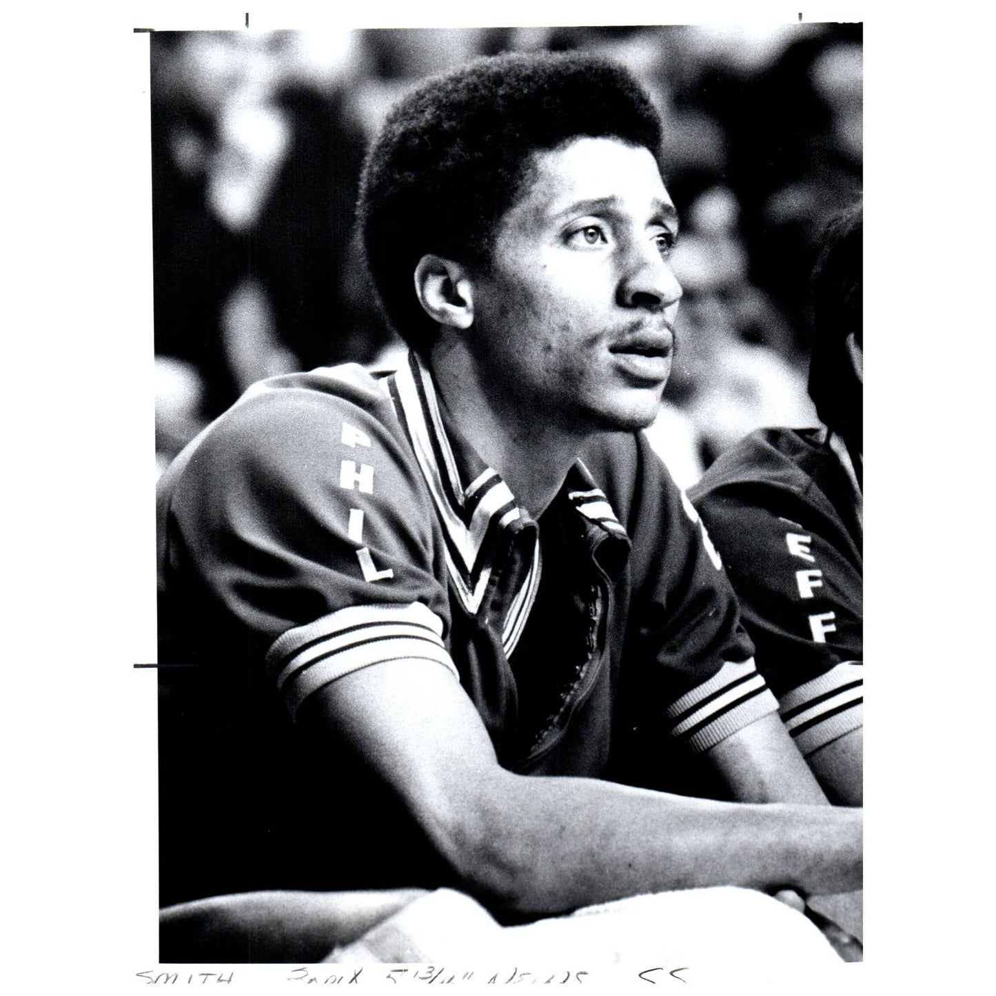 1975 Press Photo Basketball NBA Golden State Warriors Phil Smith 7x9" AD3