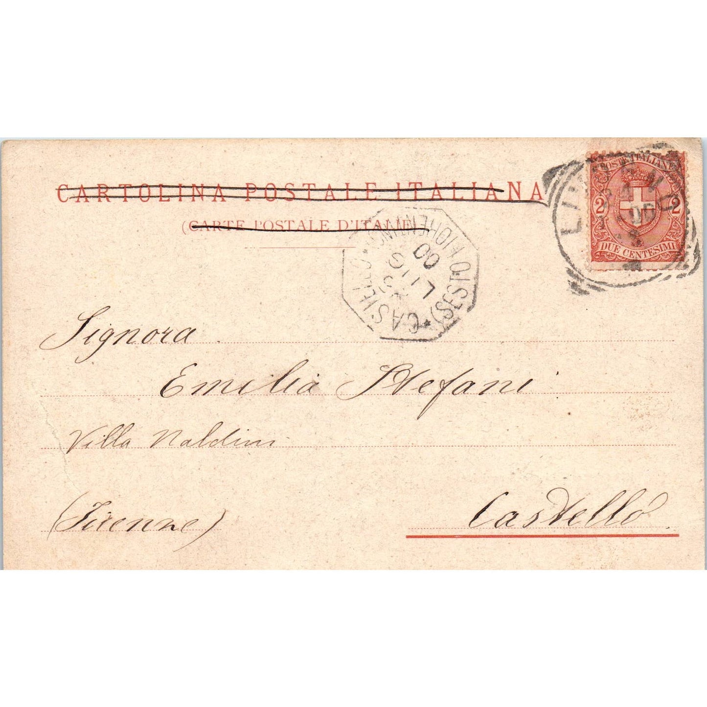 Livorno Piazza Mazzini c1910 - Original Postcard TJ9-P1