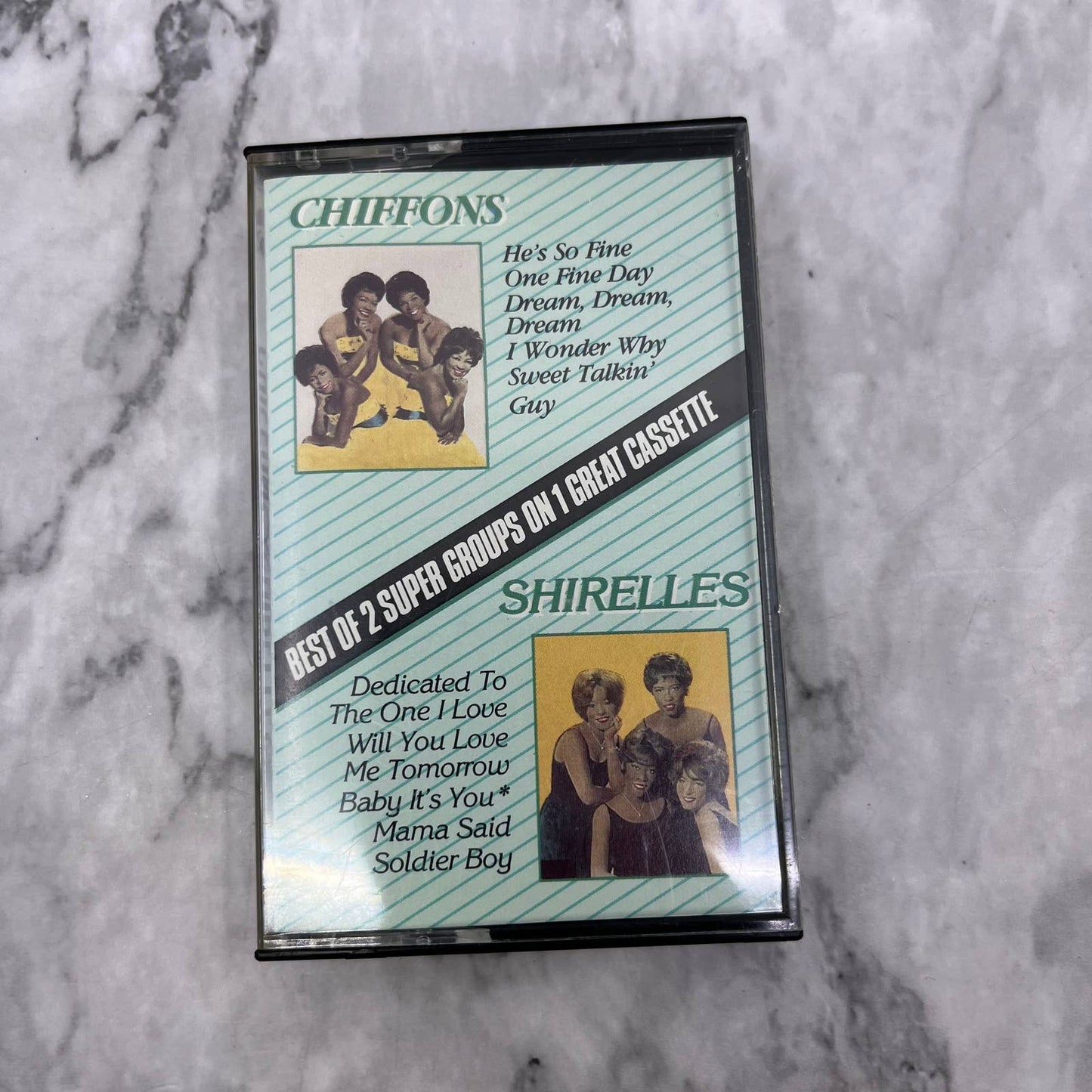 Chiffons & Shirelles Best of 2 Super Gorups on 1 Cassette Tape TD9-60