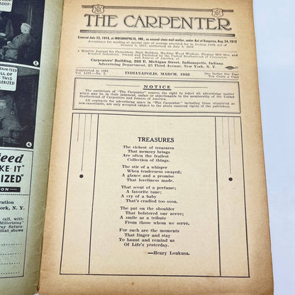 1933 March The Carpenter Magazine Vol. LIII No. 3 TF2