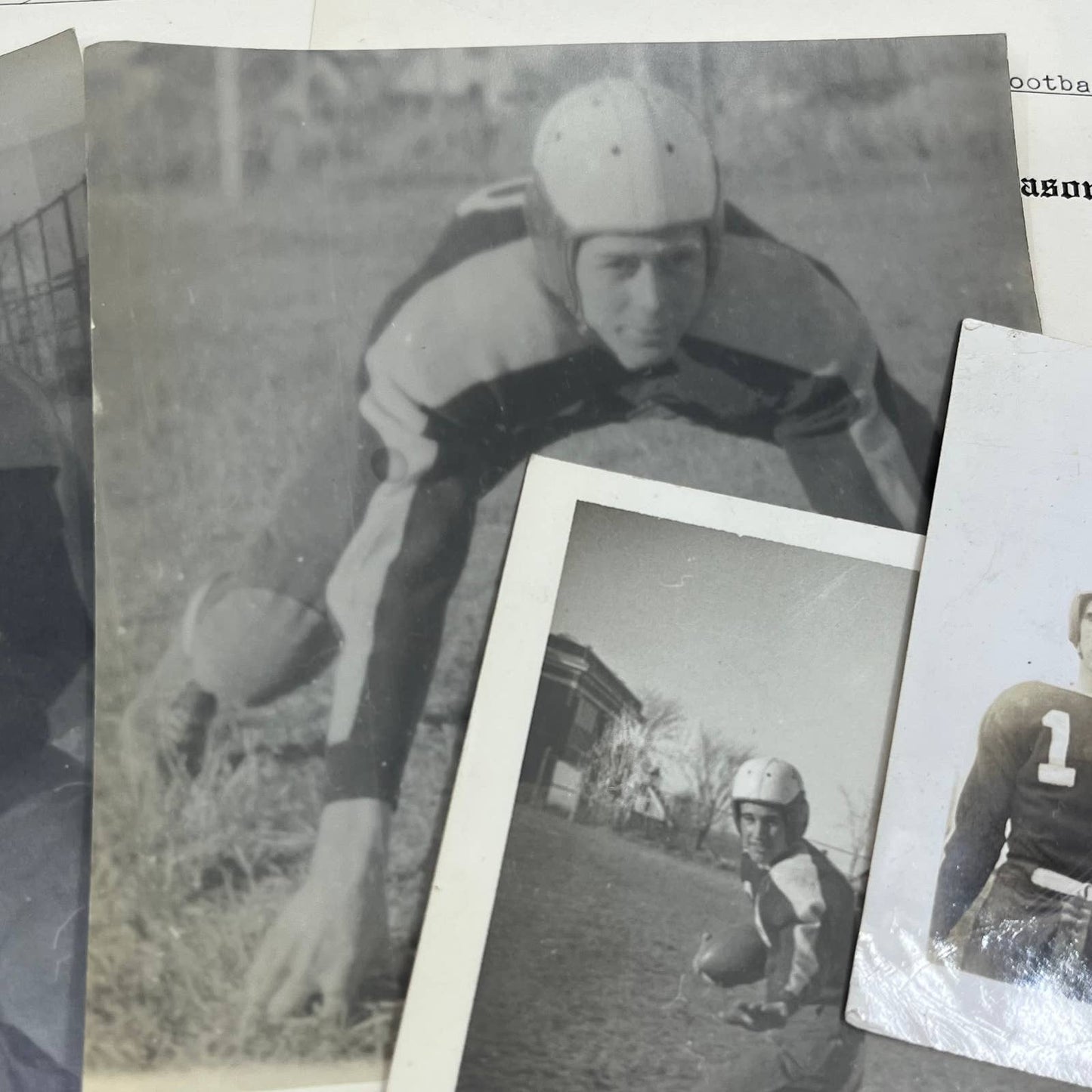 1940s Football Photos and Certificates Madison Memorial High School Maine TK2