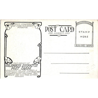 Antique Postcard North Side Arches from the Viaduct Columbus OH TD8-O2