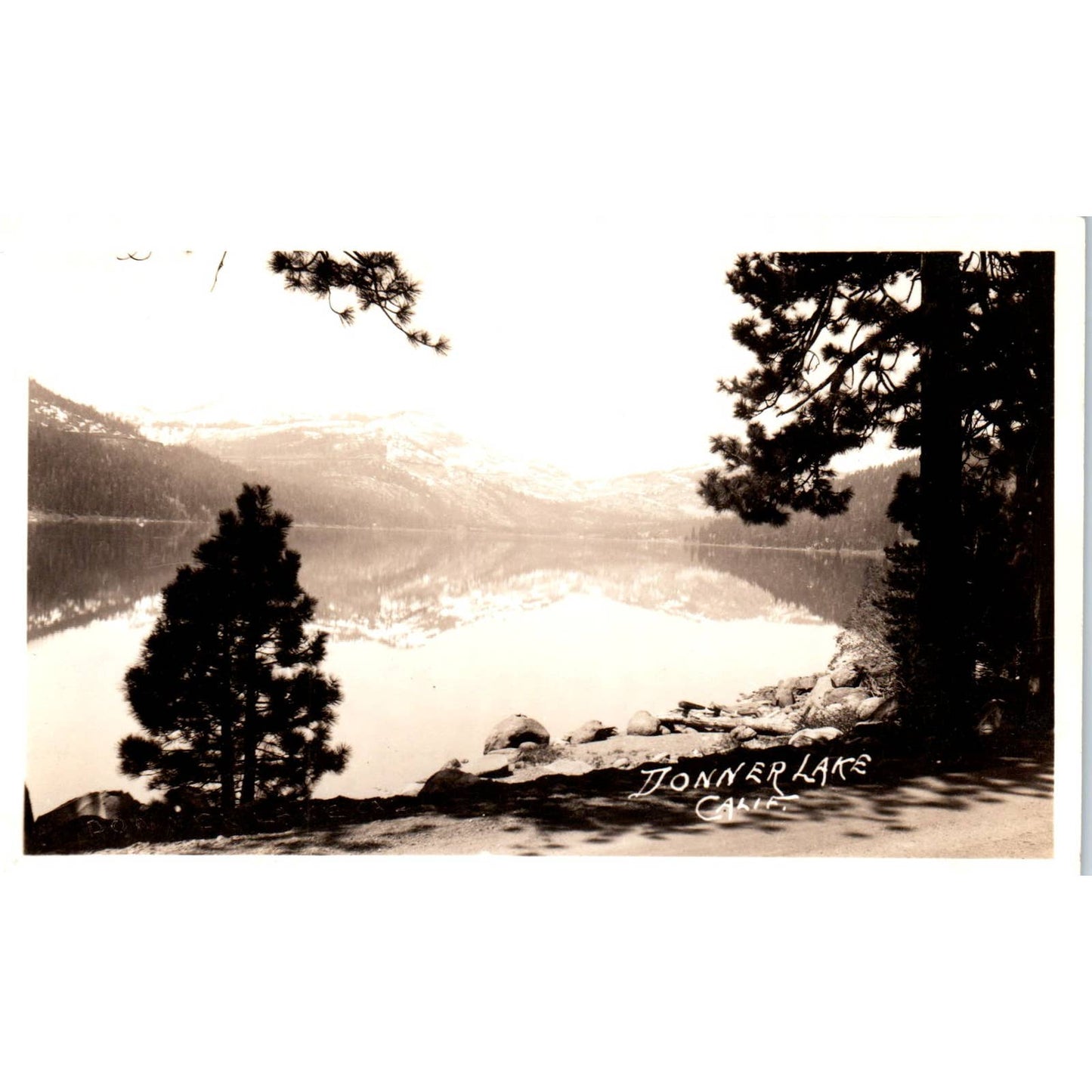 Donner Lake California RPPC Original Postcard TK1-P1