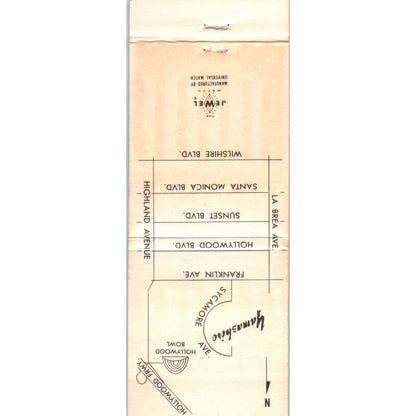 Yamashiro Restaurant Hollywood CA Advertising Matchbook Cover MM10-3