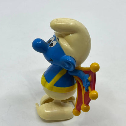 1982 Smurfs Wind Up Peyo Hang Glider Smurf 3" Figure Galoob WORKS TH9