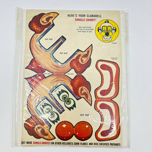 1950s Howdy Doody CLARABELL Kellogg's Dangle Dandies Premium Cut Out Unused TE5
