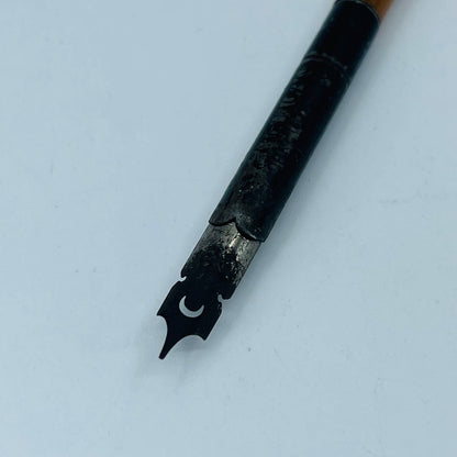 VTG Fountain Dip Pen Wood Contour American Pencil Co. w/ #2 Nib SB3