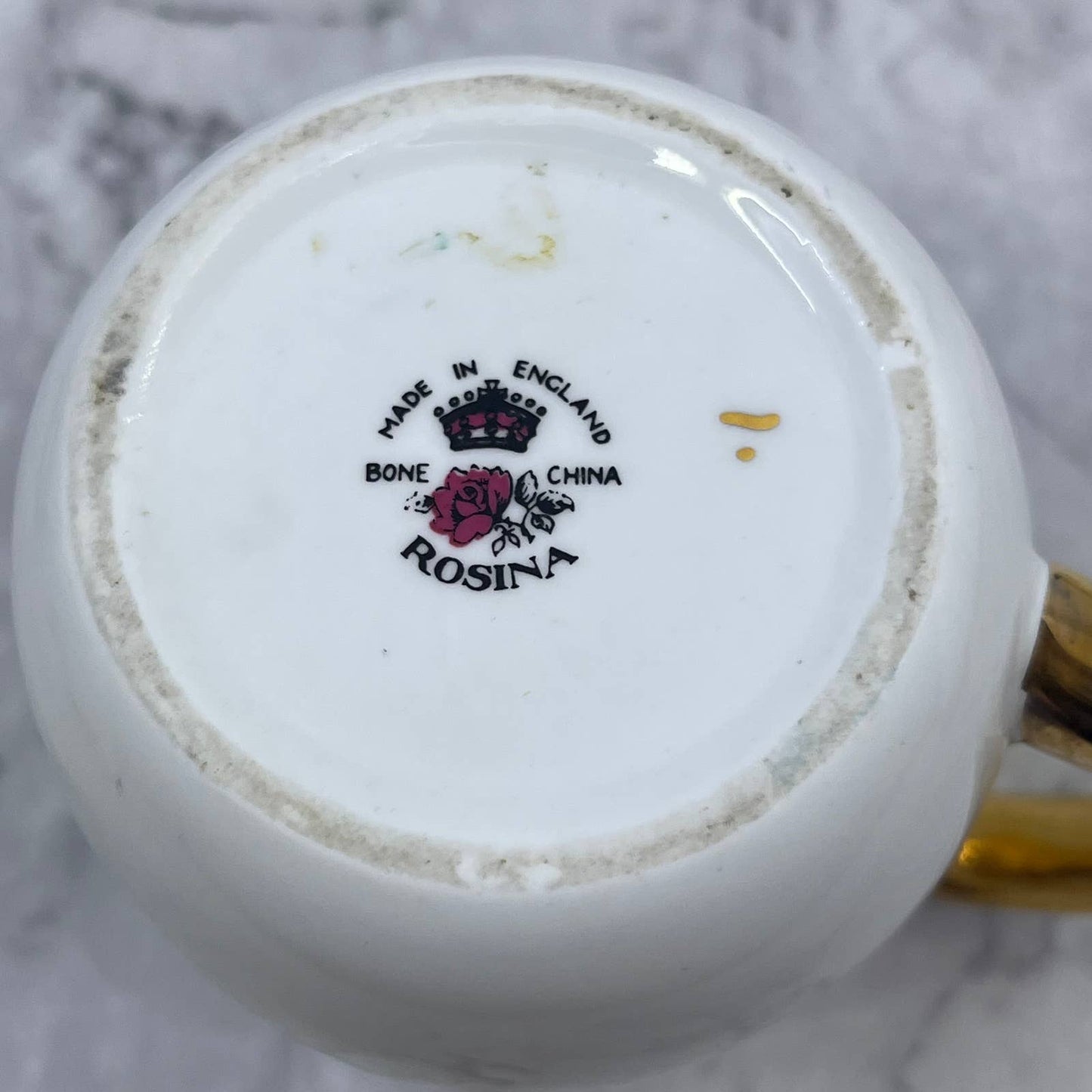 Vintage Poodle Dog Ivory Porcelain Coffee Tea Cup Mug Made in England Rosina TI8