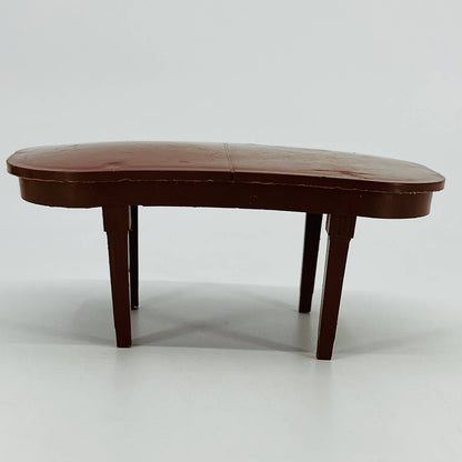 1950s MCM Dollhouse Furniture Celluloid Brown Dining Table TD6