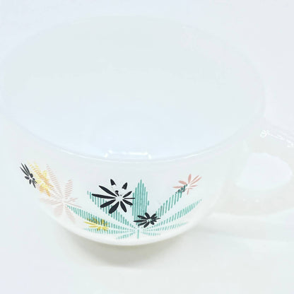 VTG Federal Glass Atomic Flower Milk Glass Replacement Tea Cup for Snack Set TG5