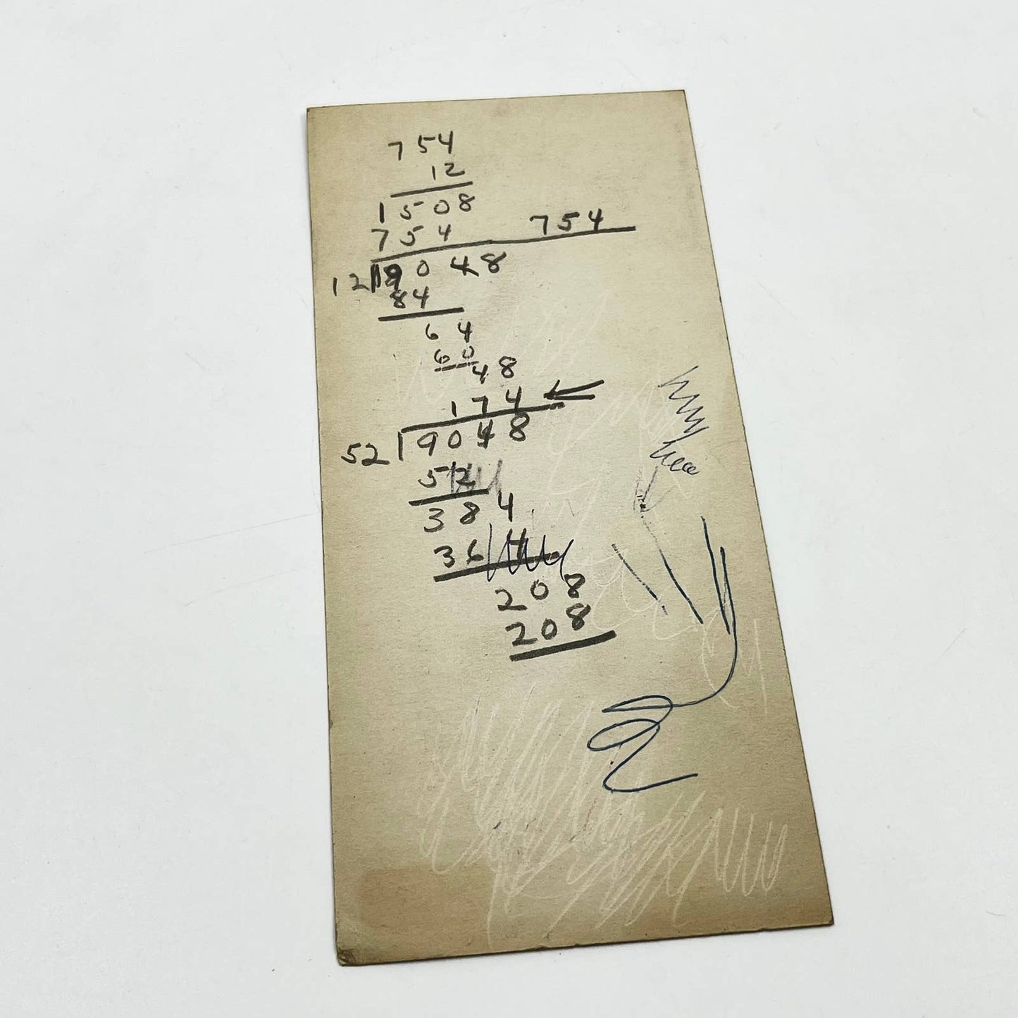 1954 Monsanto Chemical Company Tax Rate Increase Card St. Louis MO AB2