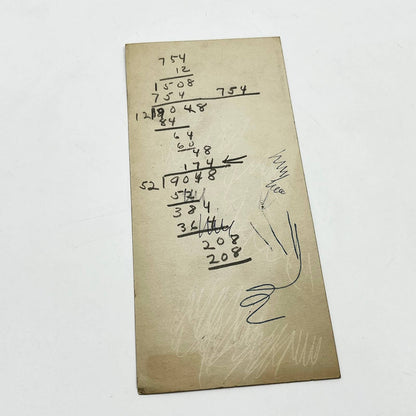 1954 Monsanto Chemical Company Tax Rate Increase Card St. Louis MO AB2