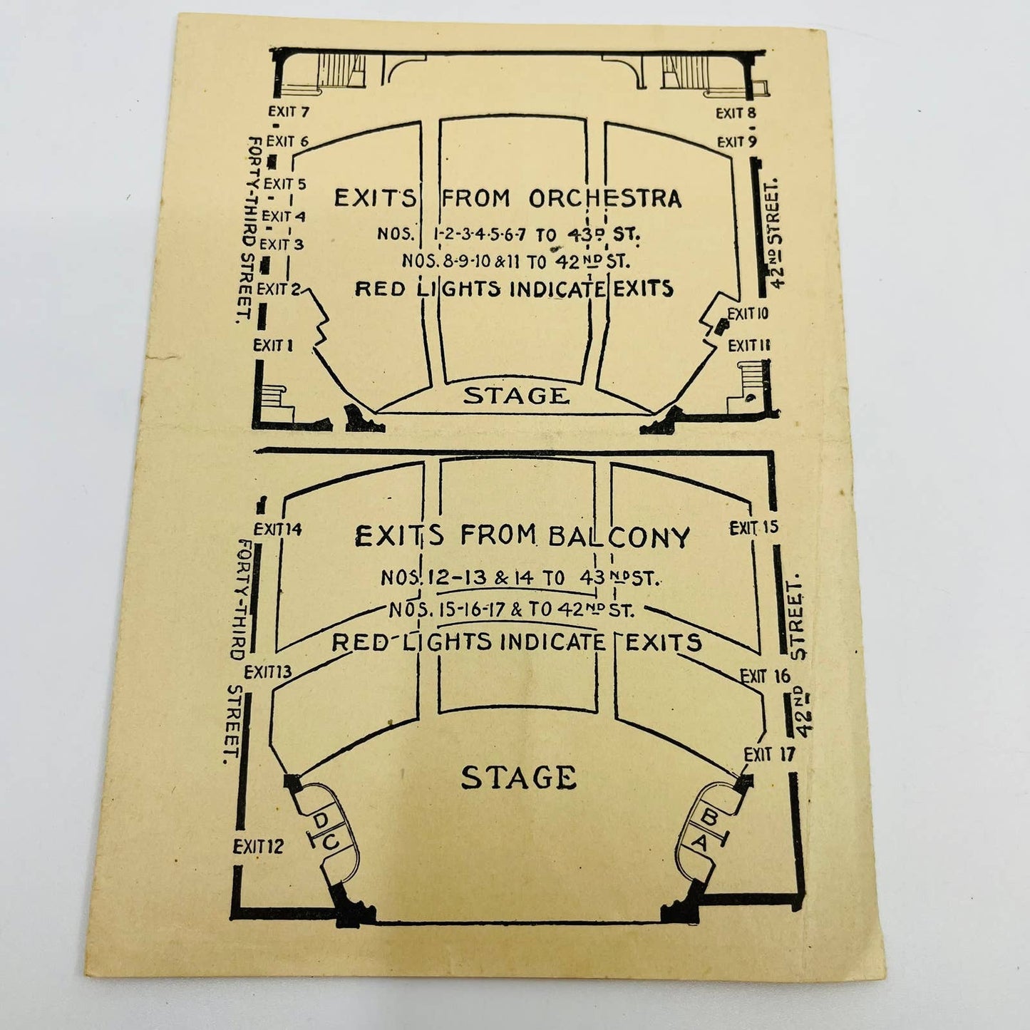 1921 D.W. Griffith Orphans of the Storm Program Kate Claxton Albert L. Grey D6