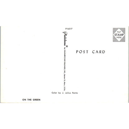 On the Green California Golf Course Cincinnati OH 1950s Original Postcard TK1-23