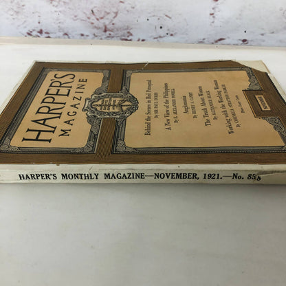 Harpers Monthly Magazine November 1921 Behind the Scenes Red Petrograd Many Ads