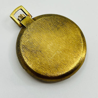 VTG Arnex Gold/Brass Tone Pocket Watch Incabloc 17 Jewels Swiss Made WORKS SB3