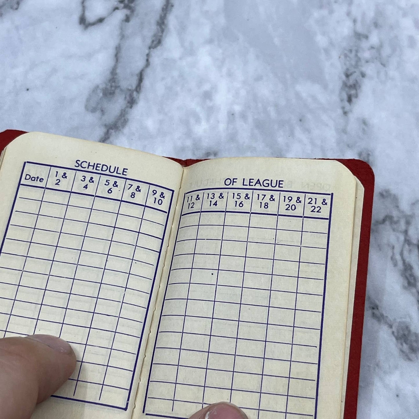 1950 Frank Schanen’s Grafton Bowl Pocket Bowler’ Record Book Grafton WI SF1