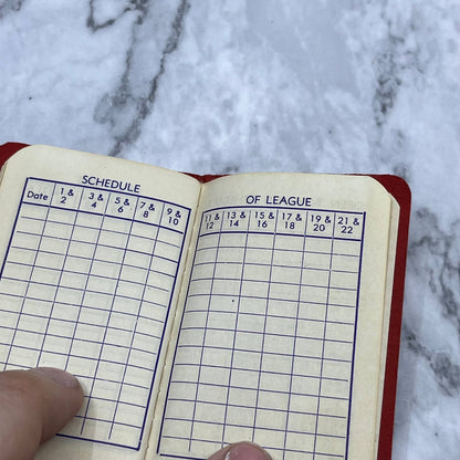 1950 Frank Schanen’s Grafton Bowl Pocket Bowler’ Record Book Grafton WI SF1