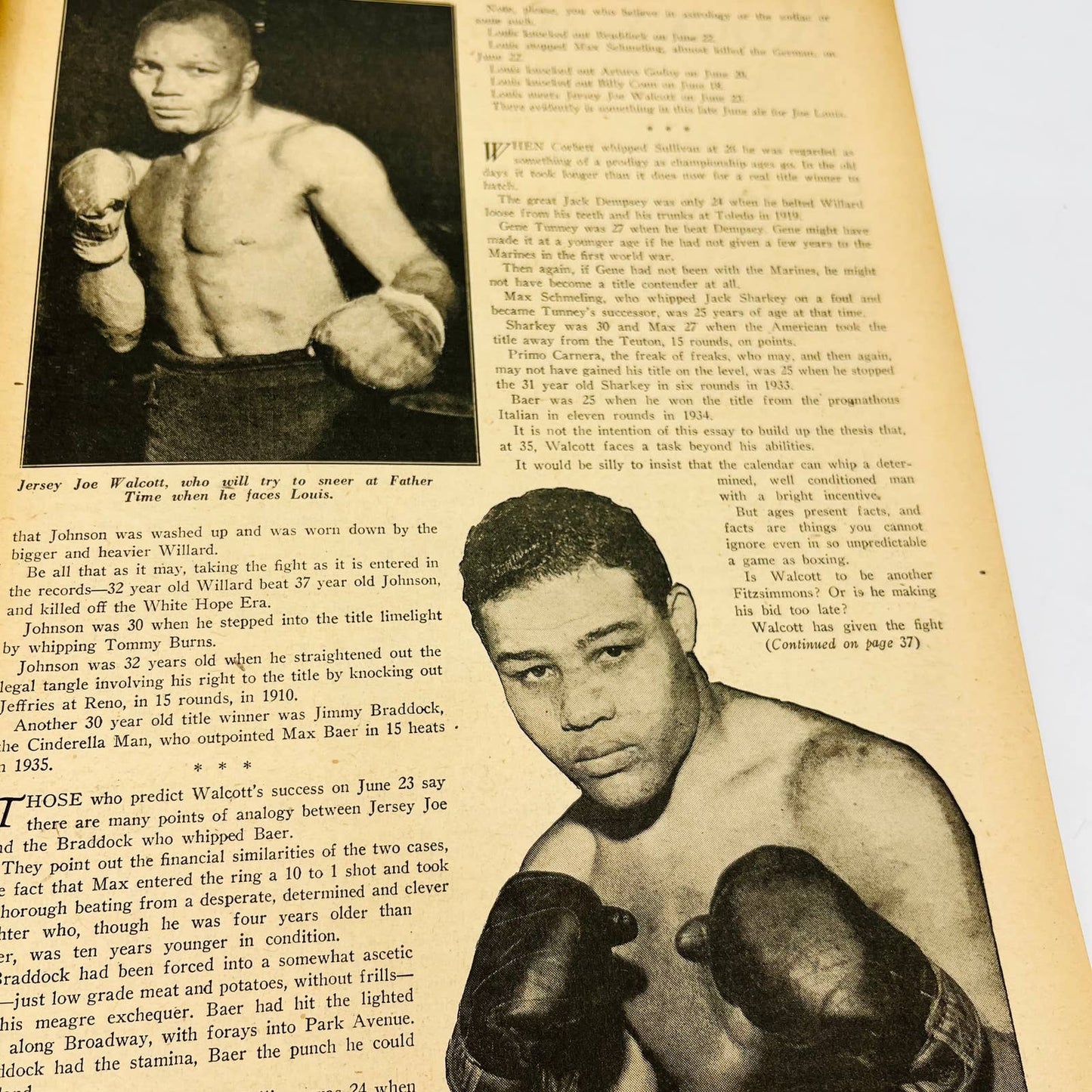 1948 June - The Ring Boxing Magazine – Louis-Walcott in Training TA5