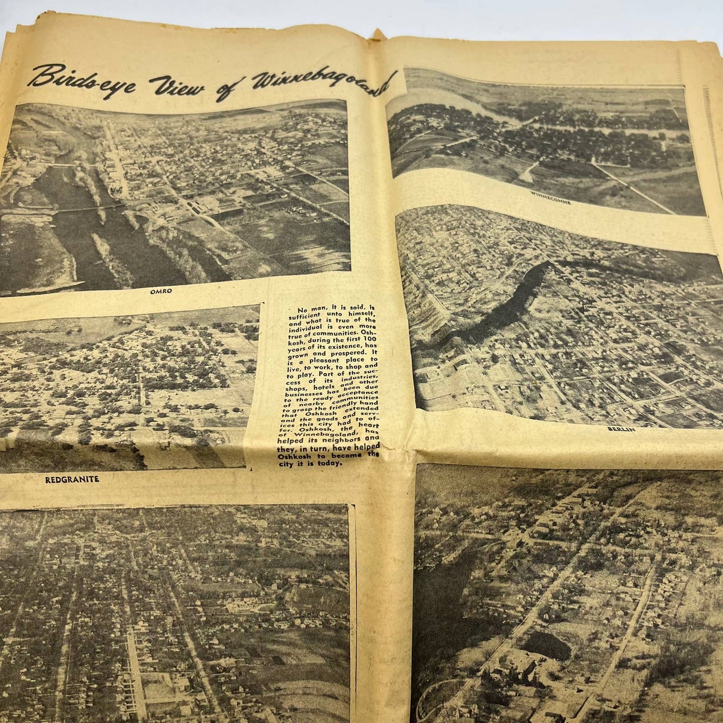 1953 June 19 OSHKOSH DAILY NORTHWESTERN Newspaper Centennial Edition No. 3 TI6-3