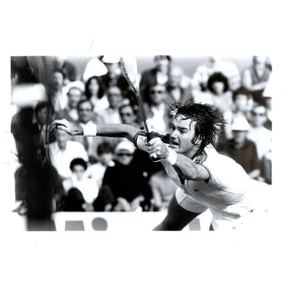 1980s Press Photo Tennis Jimmy Connors in Action 8x10" AD3-1