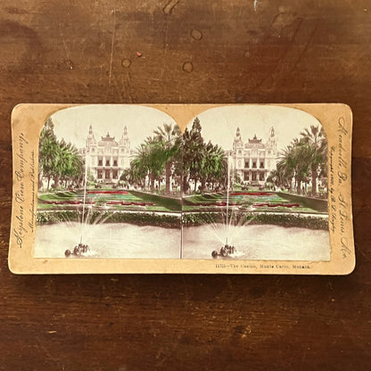 The Casino Monte Carlo Monaco 1900 Antique Stereoview Card H2-2